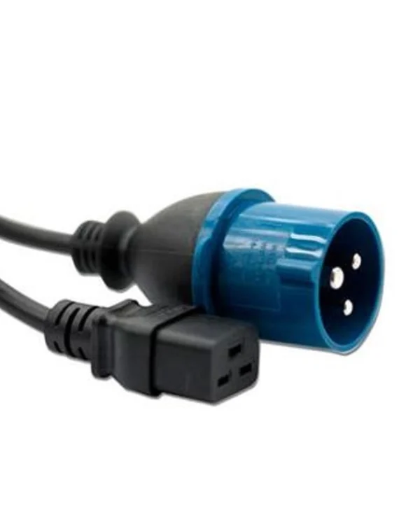 Καλώδιο Επέκτασης Τροφοδοσίας Intronics Ak5021 Iec 60309 2p+e Male Iec 60320 C19 Female 2.5m Black Ak5021