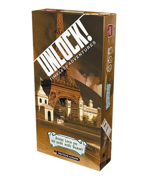 Επιτραπέζιο Παιχνίδι Unlock! Timeless Adventures Arsene Lupine & The Great White Diamond German Edition για 1-6 Παίκτες 10+ Ετών (GER) Asmodee