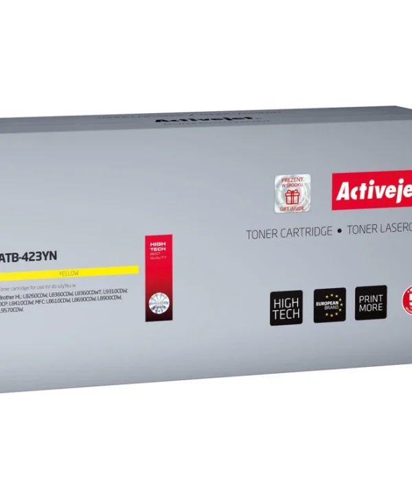 Active Jet Συμβατό Toner για Laser Εκτυπωτή Brother TN-423Y 4000 Σελίδων Κίτρινο