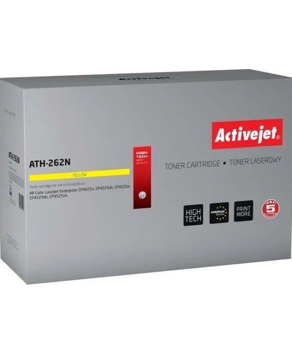 Active Jet Συμβατό Toner για Laser Εκτυπωτή HP 648A CE262A 11000 Σελίδων Κίτρινο
