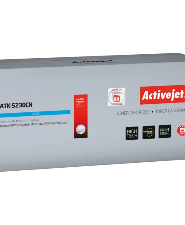 Active Jet Συμβατό Toner για Laser Εκτυπωτή Kyocera TK-5230C 2200 Σελίδων Κυανό