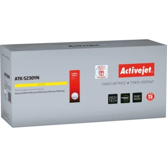 Active Jet Συμβατό Toner για Laser Εκτυπωτή Kyocera TK-5230Y 2200 Σελίδων Κίτρινο