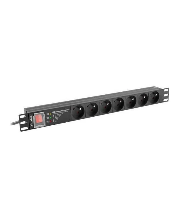 Lanberg Πολύπριζο Rack PDU-PRO-07E-0200-BK 1τμχ PDU-PRO-07E-0200-BK