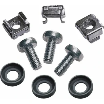 Intellinet Set 50xM6 Cage Nuts - 50xM6 Screws - 50xplastic Washers