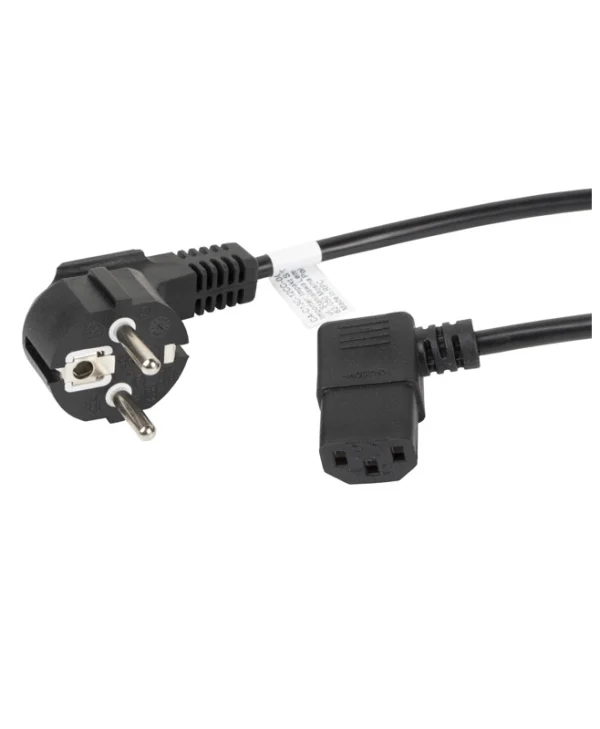 Lanberg IEC C13 - Schuko Cable 2m Μαύρο CA-C13C-12CC-0018-BK CA-C13C-12CC-0018-BK