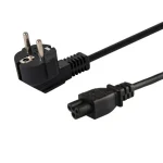 Savio Schuko - IEC C5 Cable 1.2m Μαύρο CL-67