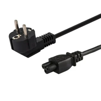 Savio Schuko - IEC C5 Cable 1.2m Μαύρο CL-67