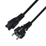 Savio Schuko - IEC C5 Cable 1.2m Μαύρο CL-67 - Image 3