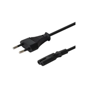 Savio Euro - IEC C7 Cable 3m Μαύρο CL-105 CL-105
