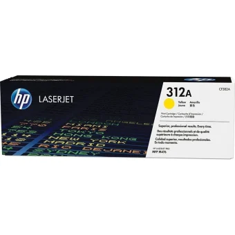 HP 312A Γνήσιο Toner Laser Εκτυπωτή Κίτρινο 2700 Σελίδων (CF382A) CF382A