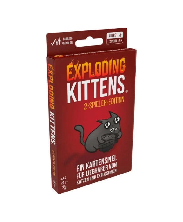 Επιτραπέζιο Παιχνίδι Exploding Kittens για 2 Παίκτες 7+ Ετών Asmodee