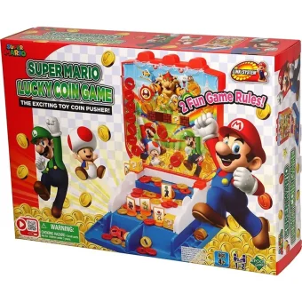 Επιτραπέζιο Παιχνίδι Super Mario Lucky Coin Game για 1-2 Παίκτες 4+ Ετών (EN) Epoch Toys