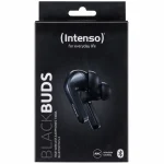Intenso Black Buds T300a Bluetooth Handsfree Ακουστικά με Θήκη Φόρτισης Μαύρα