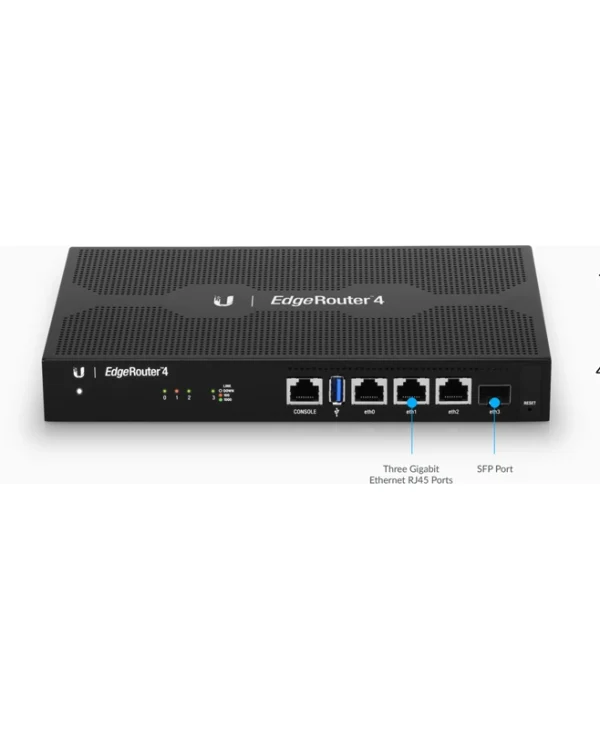 Ubiquiti EdgeRouter 4 Router με 4 Θύρες Gigabit