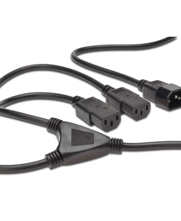 Digitus IEC C14 - IEC C13 Cable 1.7m Μαύρο AK-440400-017-S AK-440400-017-S