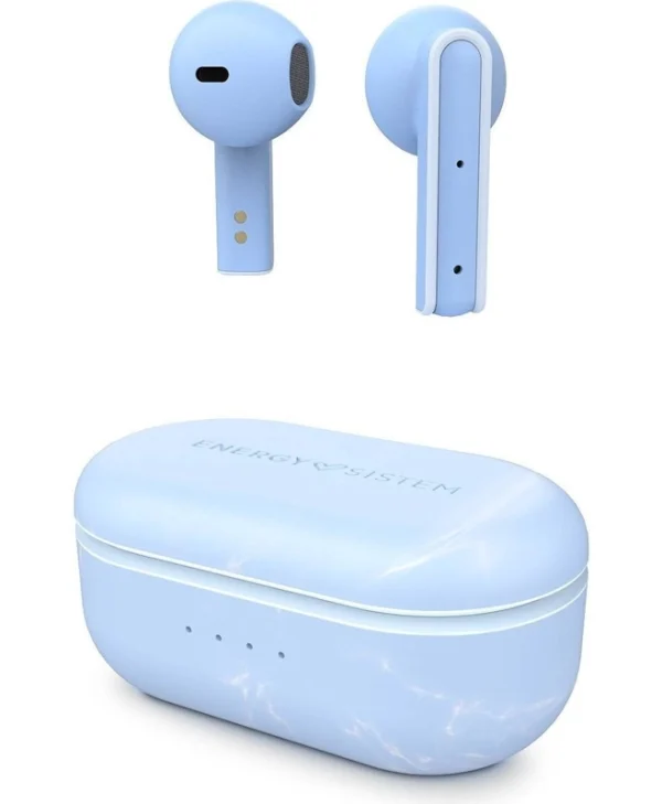 Energy Sistem Senshi Eco In-ear Bluetooth Handsfree Ακουστικά με Θήκη Φόρτισης Μπλε