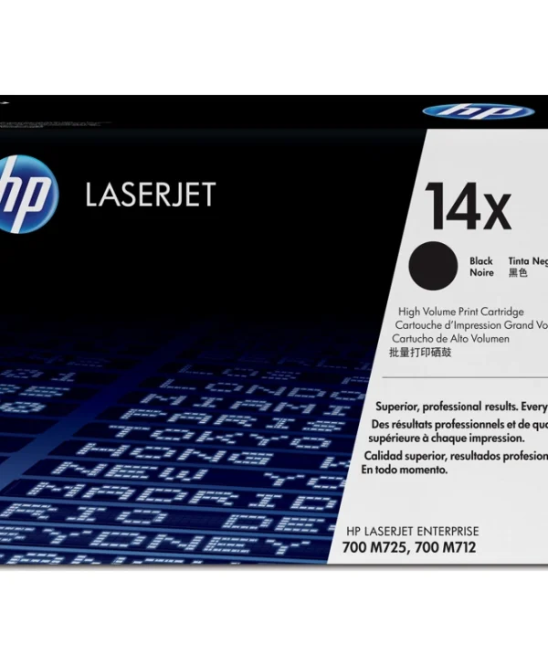 HP 14X Γνήσιο Toner Laser Εκτυπωτή Μαύρο High Yield 17500 Σελίδων CF214X CF214X
