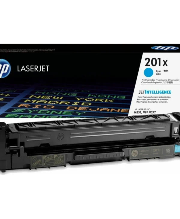 HP 201X Γνήσιο Toner Laser Εκτυπωτή Κυανό High Yield 2300 Σελίδων (CF401X) CF401X