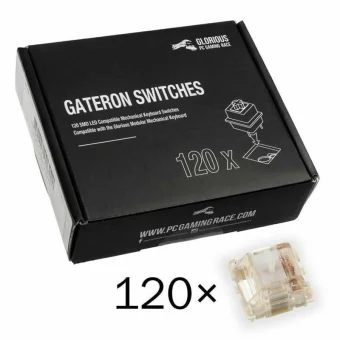 Glorious PC Gaming Race Gateron MX Clear Switches (120 Pieces) GAKC-051 GAKC-051