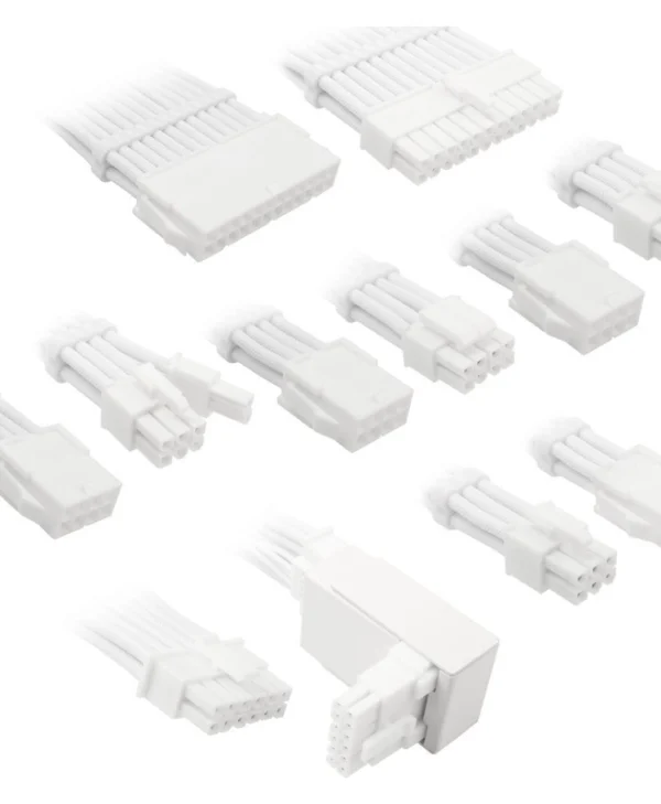 Kolink Psu Core Pro Braided Cable Extension Kit 12v-2x6 Typ 2 Brilliant White Corepro-ek-12vt2-wht