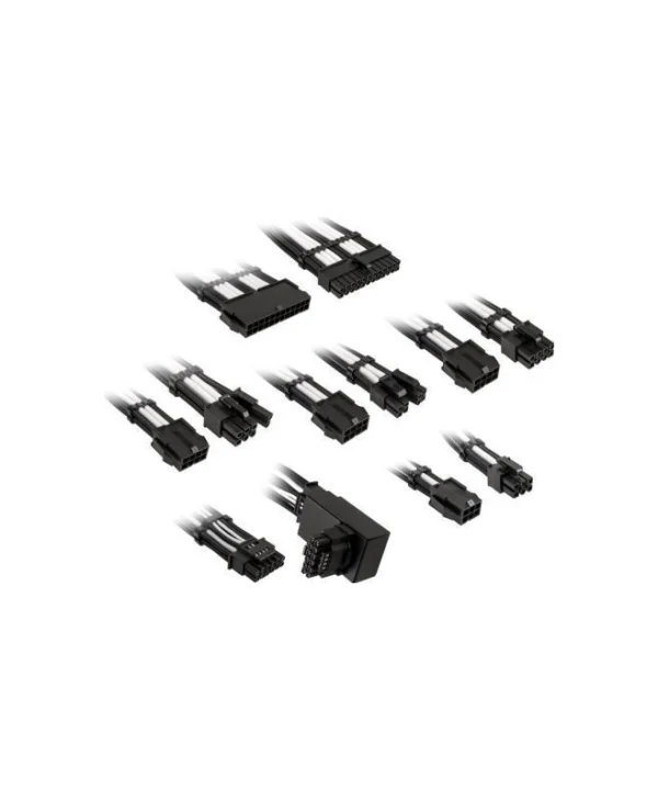 Kolink Psu Core Pro Braided Cable Extension Kit 12v-2x6 Typ 1 Jet Black Brilliant White Corepro-ek-12vt1-bwh