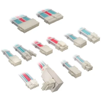 Kolink Psu Core Pro Braided Cable Extension Kit 12v-2x6 Typ 1 Brilliant White Neon Blue/pure Pink Corepro-ek-12vt1-bbp
