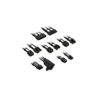 Kolink Psu Core Pro Braided Cable Extension Kit 12v-2x6 Typ 2 Jet Black Brilliant White Corepro-ek-12vt2-bwh