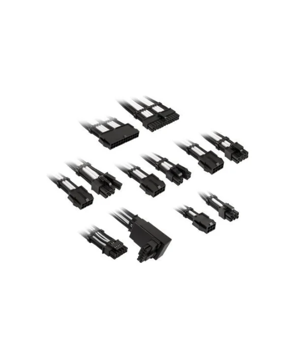 Kolink Psu Core Pro Braided Cable Extension Kit 12v-2x6 Typ 2 Jet Black Brilliant White Corepro-ek-12vt2-bwh