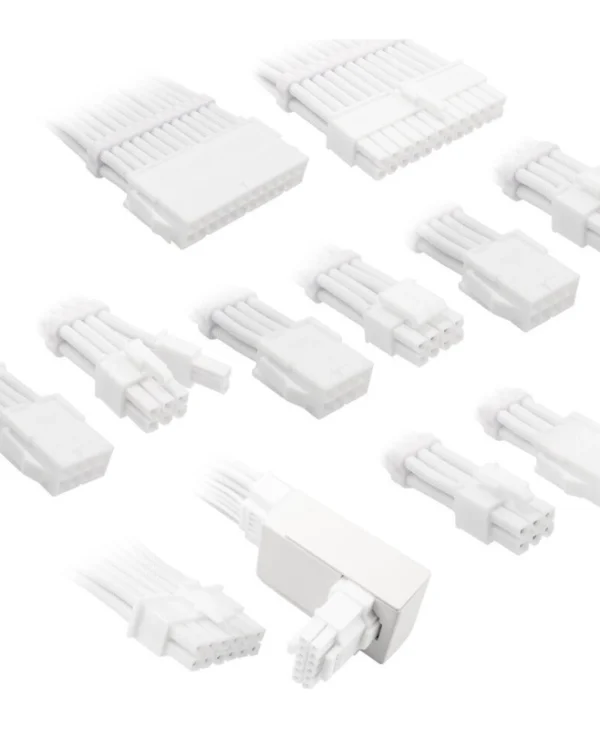 Kolink Psu Core Pro Braided Cable Extension Kit 12v-2x6 Typ 1 Brilliant White Corepro-ek-12vt1-wht