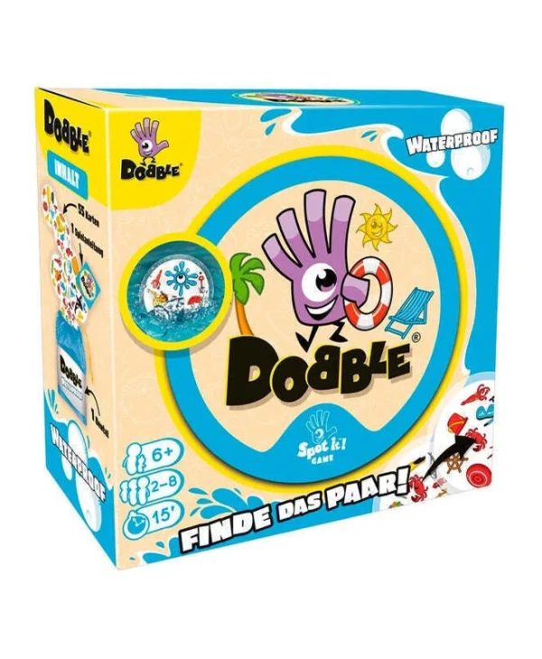 Επιτραπέζιο Παιχνίδι Dobble Waterproof για 2-8 Παίκτες 6+ Ετών (GER) Asmodee