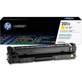 HP 201X Γνήσιο Toner Laser Εκτυπωτή Κίτρινο High Yield 2300 Σελίδων (CF402X) CF402X