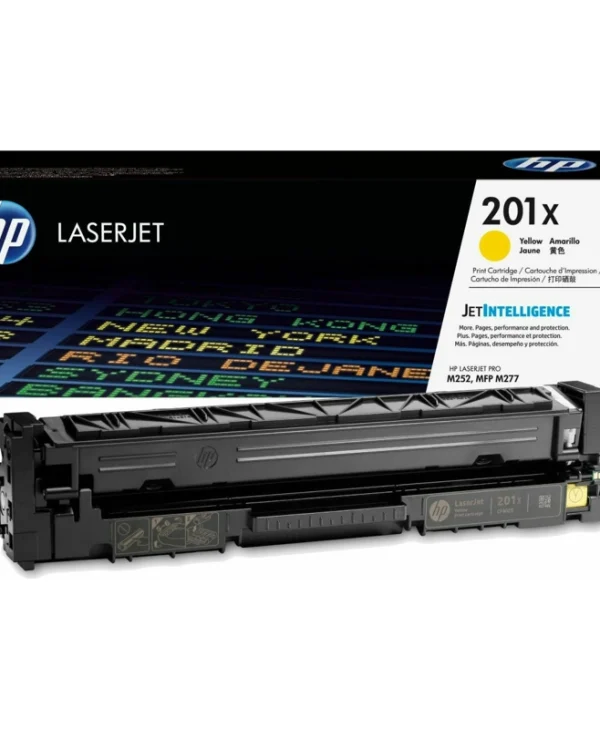 HP 201X Γνήσιο Toner Laser Εκτυπωτή Κίτρινο High Yield 2300 Σελίδων (CF402X) CF402X