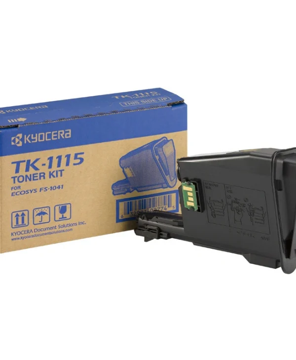 Kyocera TK-1115 Γνήσιο Toner Laser Εκτυπωτή Μαύρο 1600 Σελίδων (1T02M50NL1) 1T02M50NL1