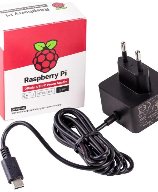 Raspberry Pi Power Supply for Pi 4 USB-C (SC0217)