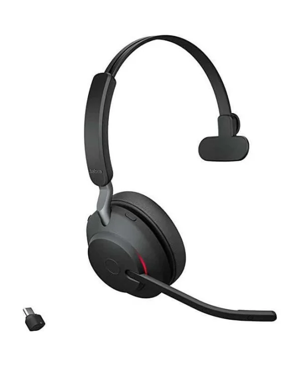 Jabra Evolve2 65 VOIP Headset Link380c UC Mono Black (26599-889-899) 26599-889-899