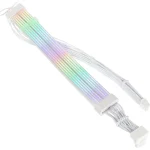 Kolink Umbra Radiant Argb 12v-2x6 To 12v-2x6 Power Cable 90 Degree Angled 70 Cm White