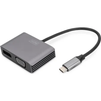 Digitus Μετατροπέας USB-C male σε DisplayPort / VGA female 1τμχ DA-70827 DA-70827