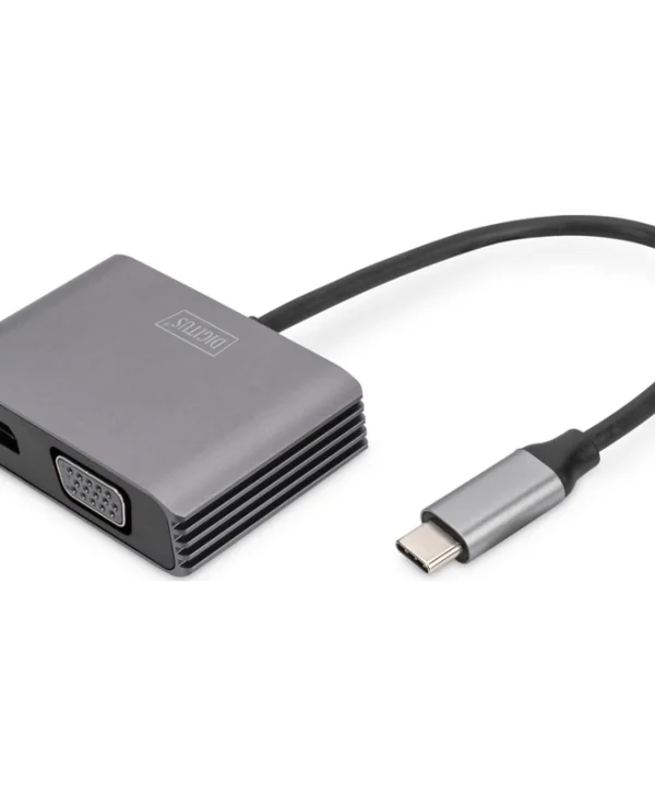 Digitus Μετατροπέας USB-C male σε DisplayPort / VGA female 1τμχ DA-70827 DA-70827