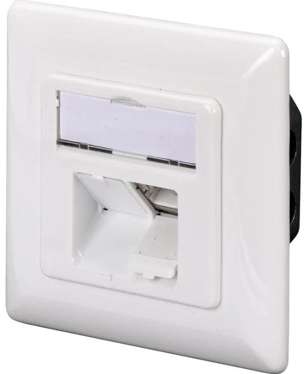 Digitus Διπλή Πρίζα Δικτύου RJ45 με Πλαίσιο Τύπου Cat6 σε Λευκό Χρώμα DN-9005-N DN-9005-N