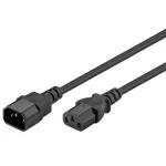 Goobay IEC C14 - IEC C13 Cable 1m Μαύρο 95125 95125