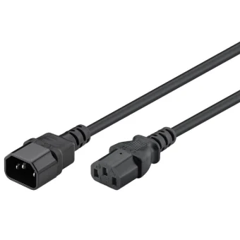 Goobay IEC C14 - IEC C13 Cable 1m Μαύρο 95125 95125