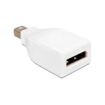 DeLock 65239 Μετατροπέας mini DisplayPort male σε DisplayPort male Λευκό 1τμχ 65239