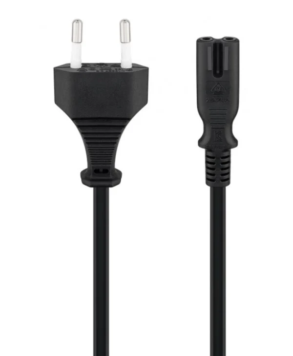 Goobay Euro - IEC C7 Cable 3m Μαύρο 95038 95038