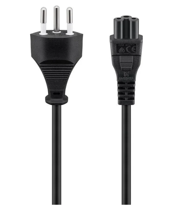 Goobay IEC C5 - IEC C5 Cable 1.8m Μαύρο 93960 93960