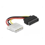 DeLock 15-Pin Sata - 4-Pin Molex Cable 0.12m Πολύχρωμο 60115 60115 - Image 3