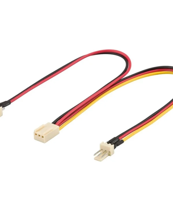 Goobay 3-Pin Fan - 2x 3-Pin Fan Cable 0.22m Πολύχρωμο 93880 93880