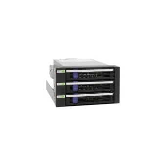 Icy Dock FatCage 3x 3.5Inch HDD in 2x 5.25Inch Bay Hot Swap SATA 6Gbps HDD Rack/Cage/Module Μαύρο MB153SP-B MB153SP-B