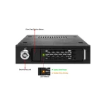 Icy Dock MB991SK-B Full Metal 2.5 inch Hot-Swap SATA/SAS HDD/SSD Mobile Rack Backplane Cage for External 3.5Inch Drive Bay Μαύρο MB991SK-B MB991SK-B - Image 4