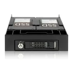 Icy Dock Flex-Fit Trio 2x 2.5 Inch HDD/SSD to 5.25 Inch Bracket with 1x 3.5 Inch Drive/Device Bay Μαύρο (MB343SP) MB343SP - Image 5