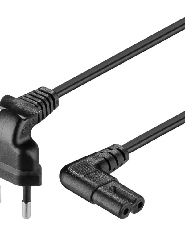 Goobay Euro - IEC C7 Cable 2m Μαύρο 97350 97350